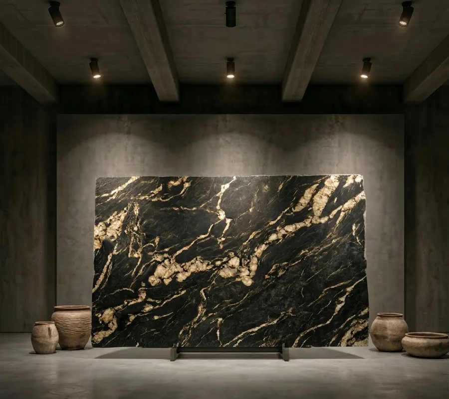 Granite natural elegance slab display